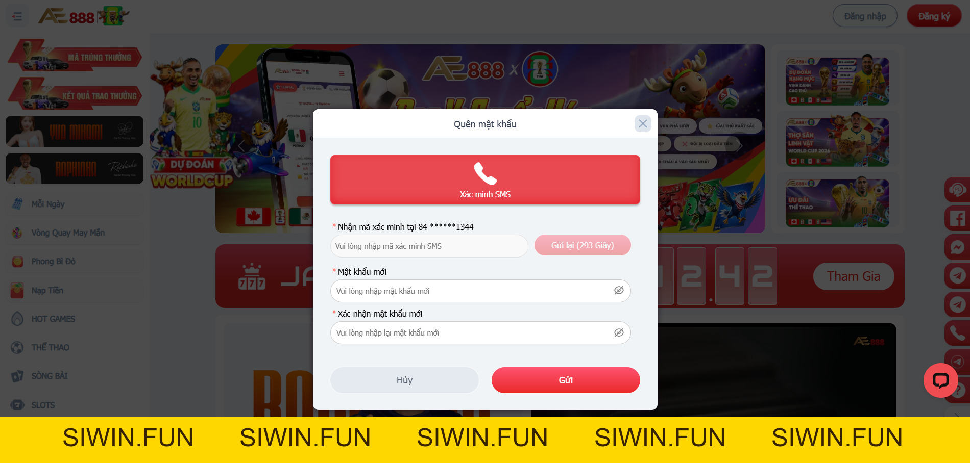 Cách Lấy Lại Mật Khẩu AE888 Đơn Giản Trong 30 Giây 2026 - siwin