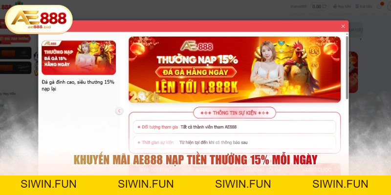 Khuyến Mãi AE888 - Hướng Dẫn Nhận Ưu Đãi Khủng Từ A-Z 2026 - siwin Khuyến Mãi AE888 - Hướng Dẫn Nhận Ưu Đãi Khủng Từ A-Z 2026 - siwin