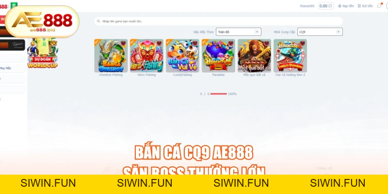 Bắn Cá CQ9 AE888 - Săn Cá Trúng Hàng Tỷ Đồng - siwin Bắn Cá CQ9 AE888 - Săn Cá Trúng Hàng Tỷ Đồng - siwin