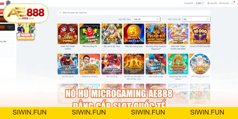 Nổ Hũ Microgaming AE888 - Đẳng Cấp Slot Quốc Tế - siwin Nổ Hũ Microgaming AE888 - Đẳng Cấp Slot Quốc Tế - siwin
