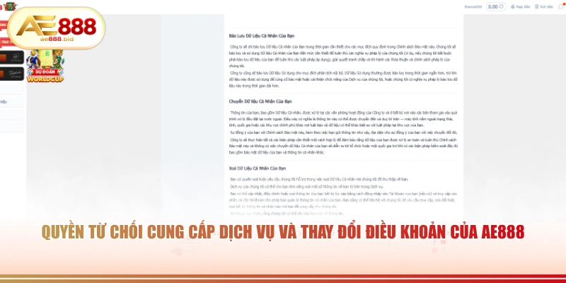 Điều Khoản Điều Kiện AE888 - Quy Định Sử Dụng Dịch Vụ Mới Nhất - siwin Điều Khoản Điều Kiện AE888 - Quy Định Sử Dụng Dịch Vụ Mới Nhất - siwin